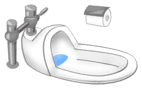 Japanese style toilet clipart