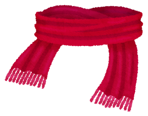 knitted scarf clipart