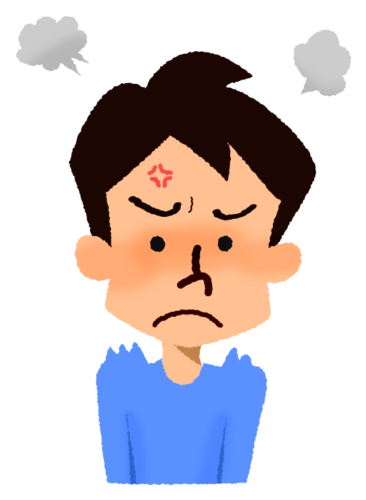Angry man clipart
