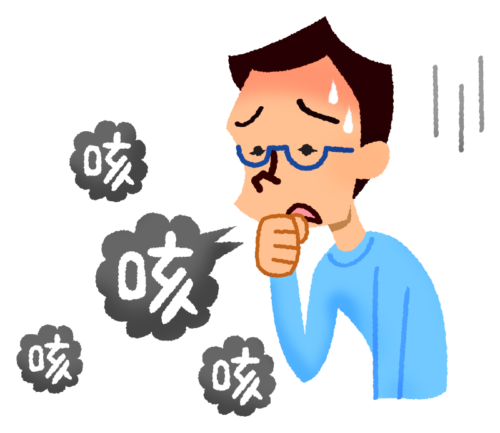 Man with cough clipart