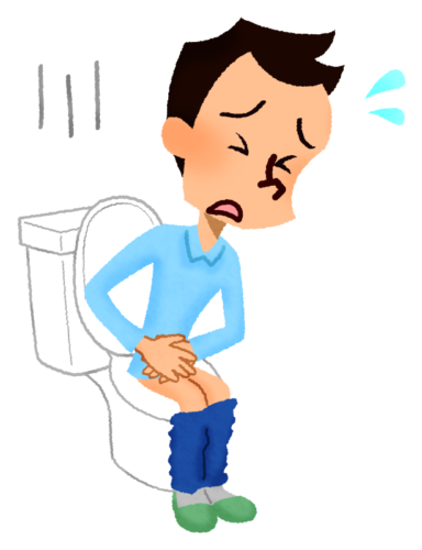 Diarrhea / Constipation (man) clipart