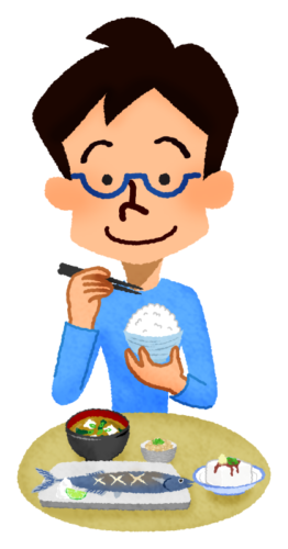 Man eating clipart