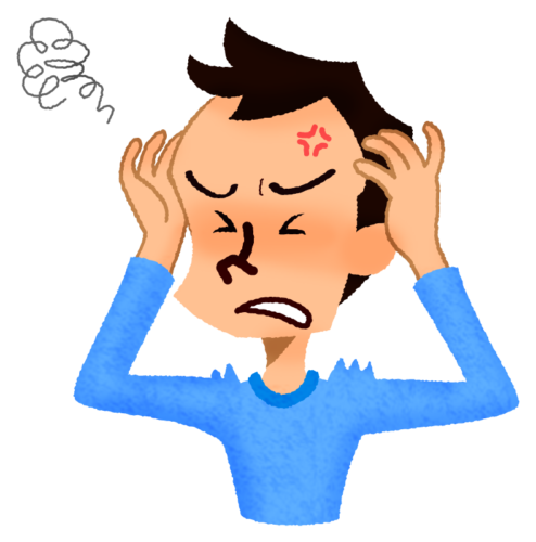 Frustrated man clipart