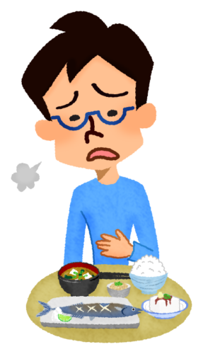 Man with no appetite clipart