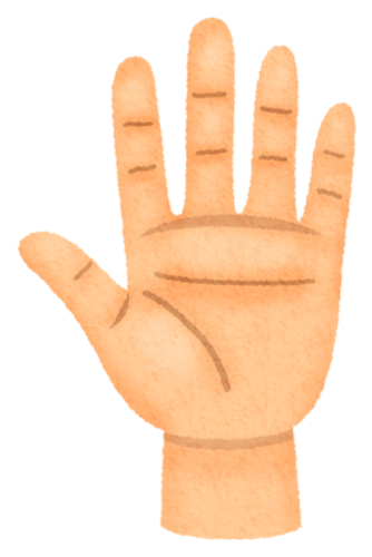 Palm of the hand clipart