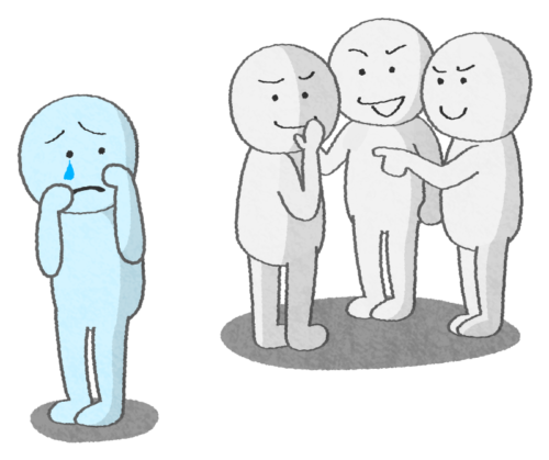 bullying / being excluded from group clipart