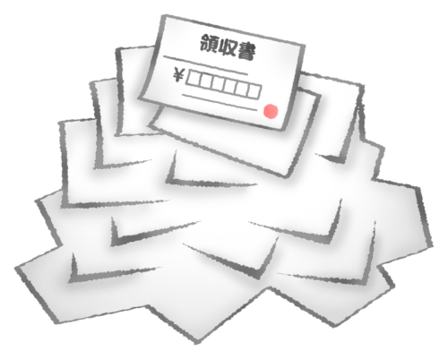 Pile of receipts clipart