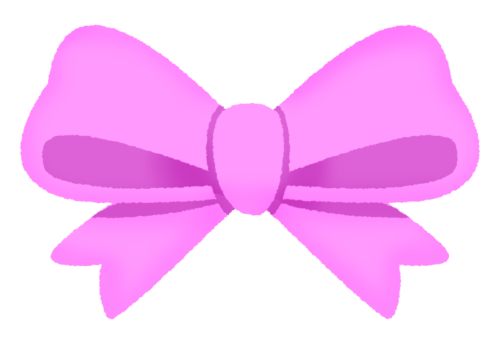 pink ribbon bow clipart