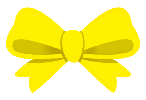 yellow ribbon bow clipart