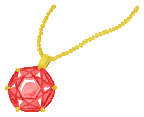 Ruby necklaces clipart