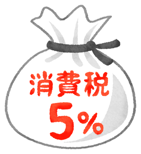 Sales tax (5%) clipart