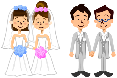 same-sex marriage clipart