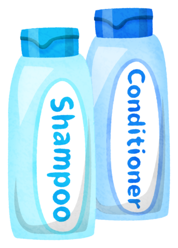 Shampoo and conditioner clipart
