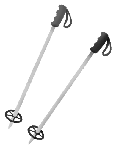 Ski poles clipart