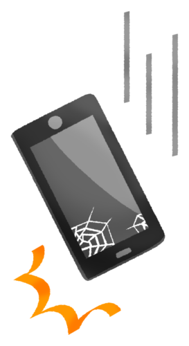 Dropped cell phone clipart