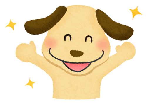 Smiling dog clipart