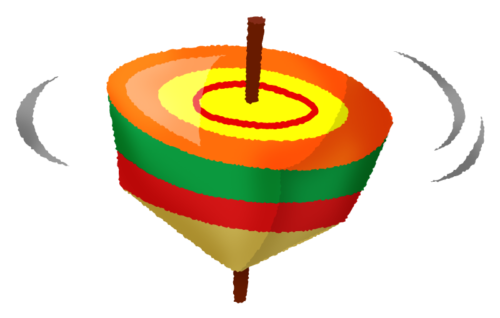 Spinning top clipart