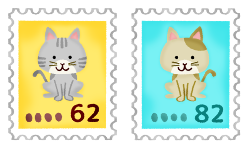 Postage stamps clipart