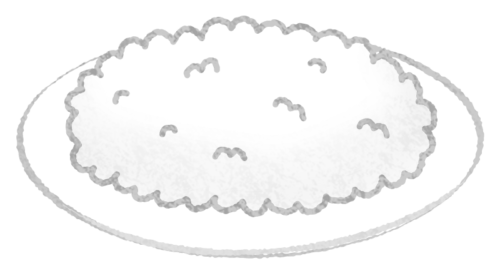 Steamed rice clipart