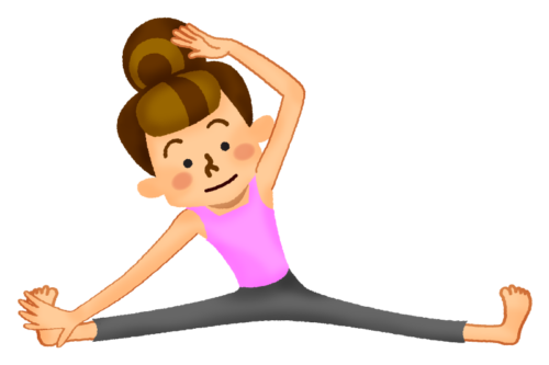 Woman stretching 01 clipart