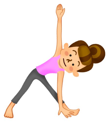 Woman stretching 02 clipart