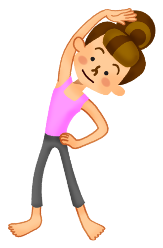 Woman stretching 03 clipart