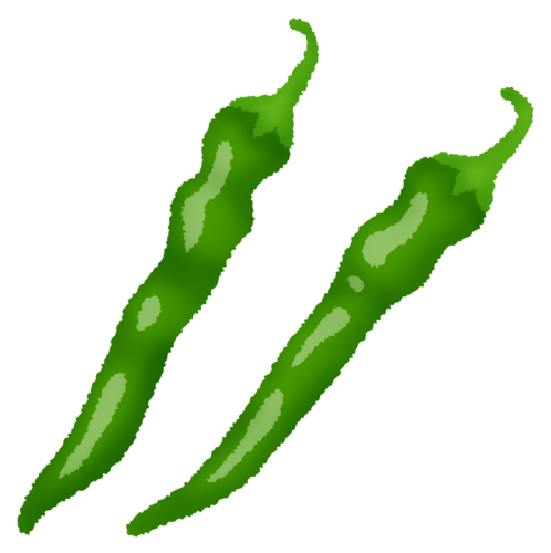 Sweet green peppers clipart