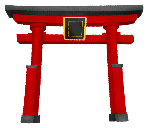 Torii (The entrance to a sacred shrine) clipart