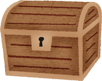 Closed treasure chest clipart