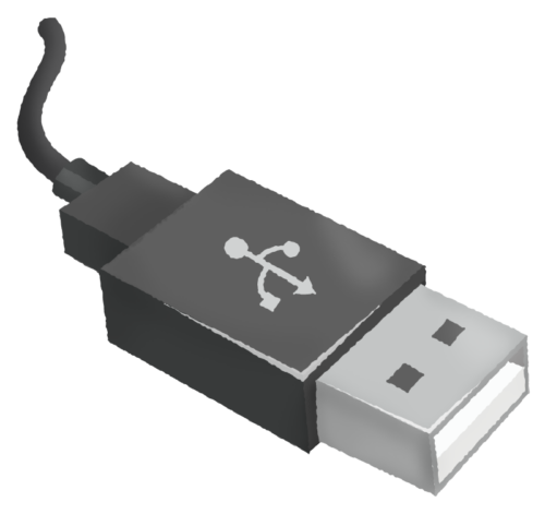 USB connector clipart