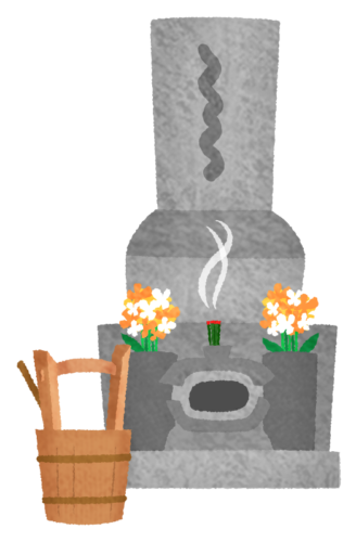 Visiting grave clipart