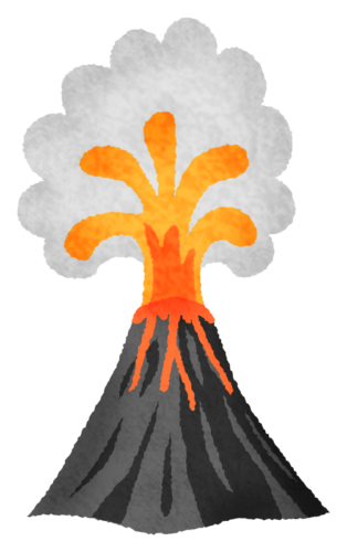Volcano clipart
