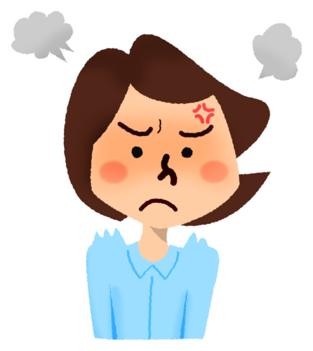 Angry woman clipart
