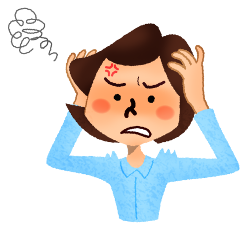 Frustrated woman clipart