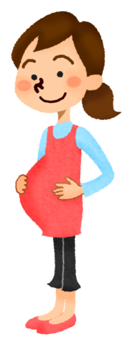 Pregnant woman (full body) clipart