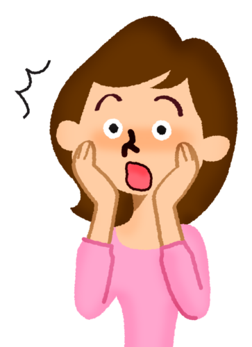 surprised woman clipart