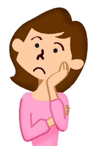 woman thinking clipart