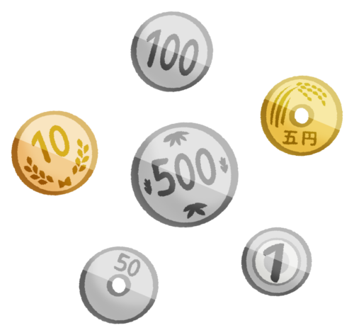 Japanese coins clipart