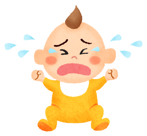 Bebé llorando clipart