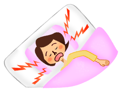 Mujer roncando clipart