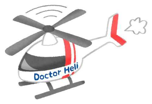 Helicóptero médico de emergencia. clipart