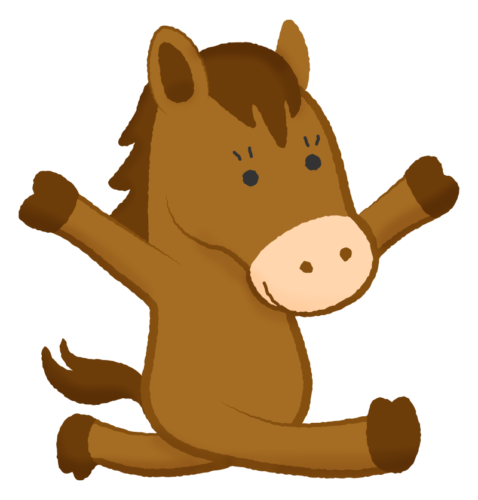 un caballo mirando a la derecha clipart
