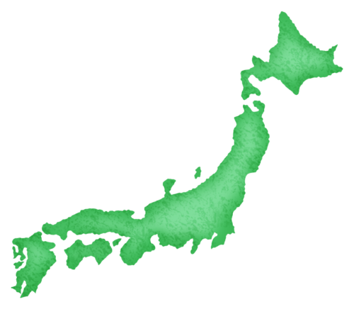 Mapa de Japón clipart