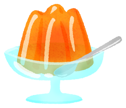 Gelatina de naranja clipart