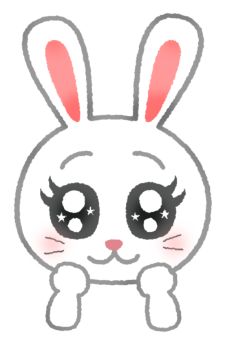 Conejo con ojos brillantes clipart
