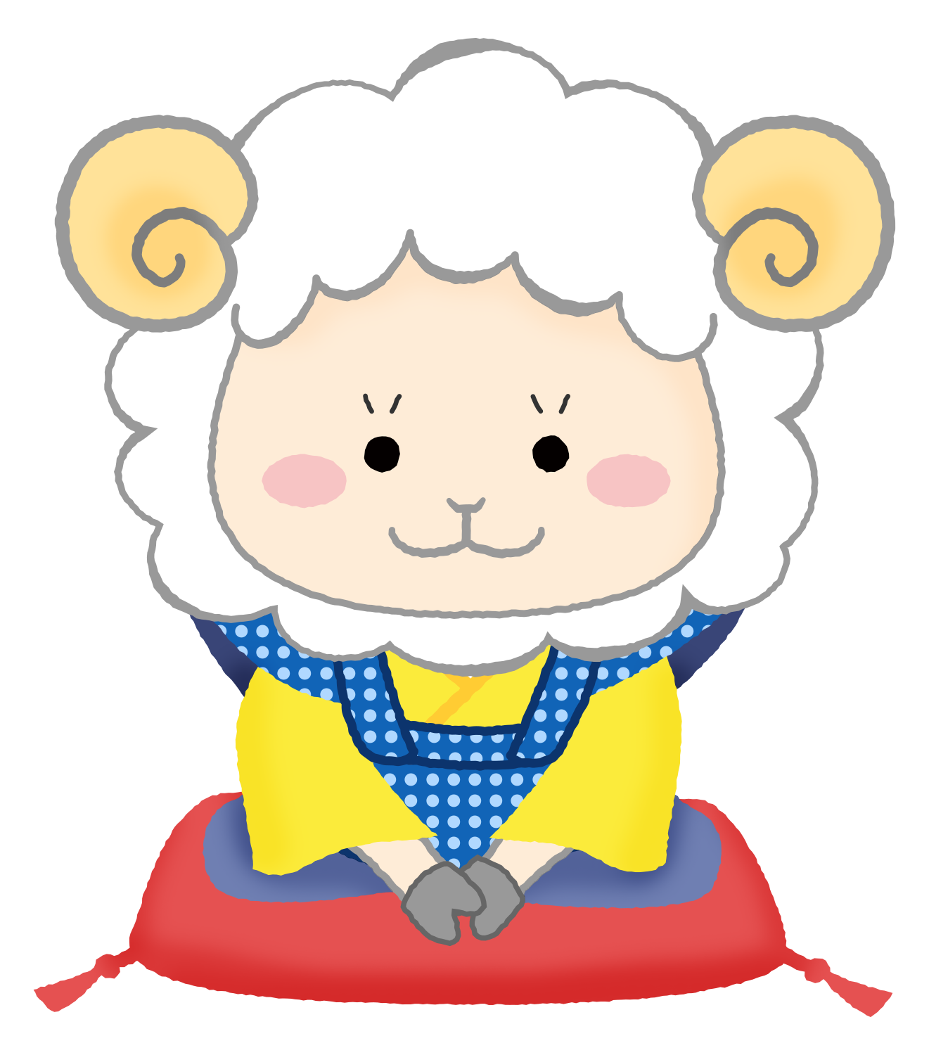 Ilustración gratis de Oveja Fukusuke