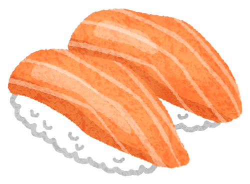 Sushi de salmón clipart
