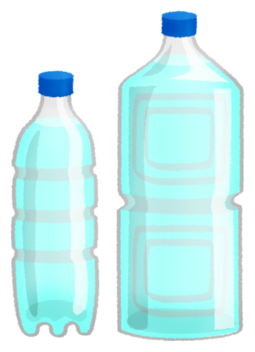 Agua en botellas de plástico clipart