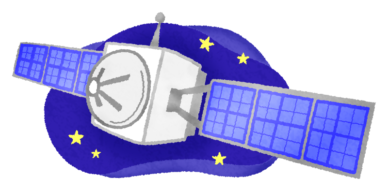 Artificial satellite in space