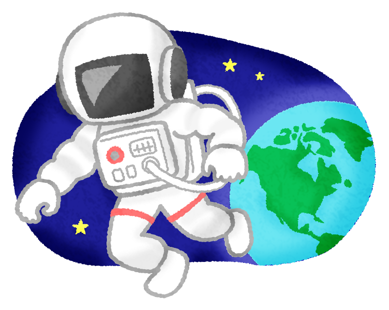 Astronaut With Earth Free Clipart Illustrations Japaclip